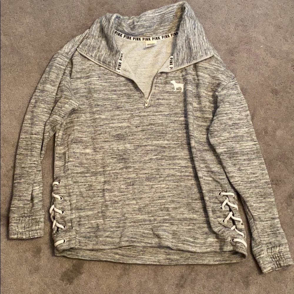 VS PINK half zip closure pull over